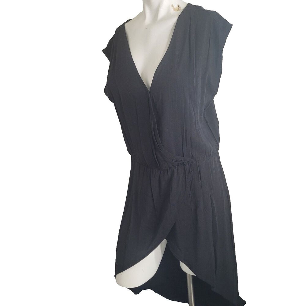 New Stetson Medium tunic dress sheath elastic waist embroidered wrap deep v-neck